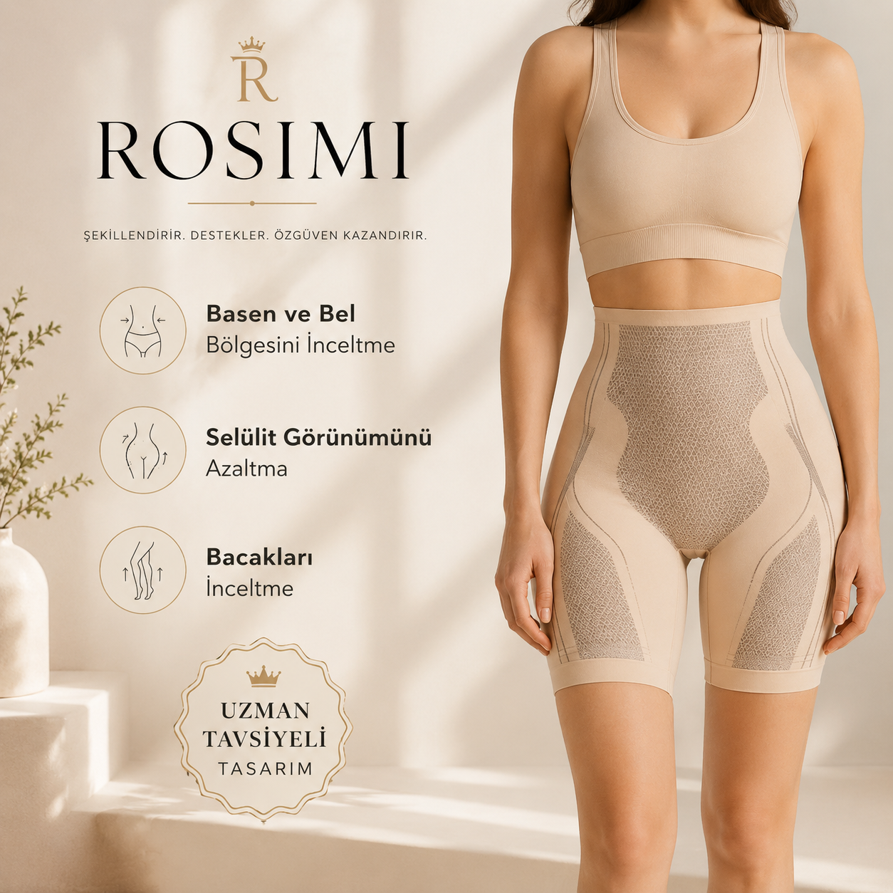 Rosimi - Yağ Yakıcı Basen Giderici Korse Şort