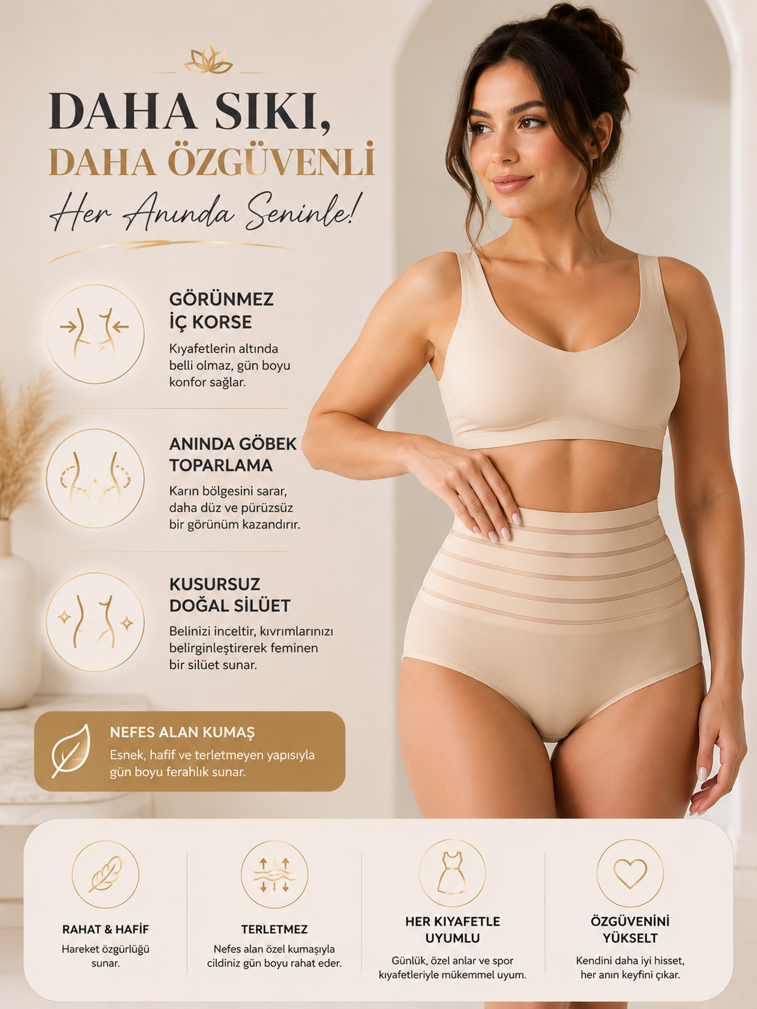 Rosimi - Lastikli Toparlayıcı Külot Korse
